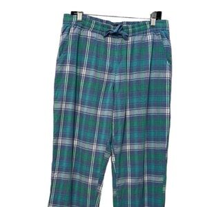 Prana Organic Cotton Blend Plaid Flannel Thermal Lined Lounge Sleep Pajama Pants